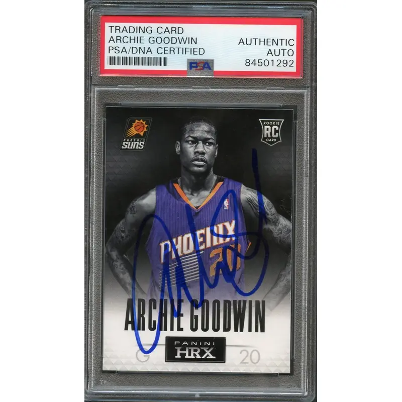 2013-14 Panini HRX #3 Archie Goodwin Signed Card AUTO PSA Slabbed RC Suns