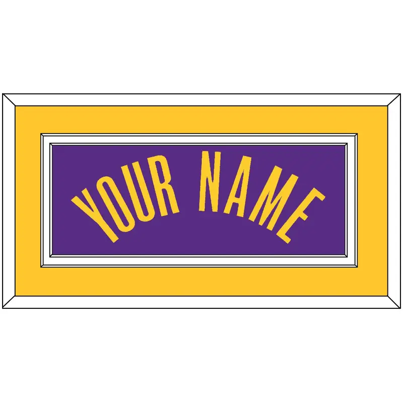 Los Angeles Name - Purple Statement - Double Mat 2
