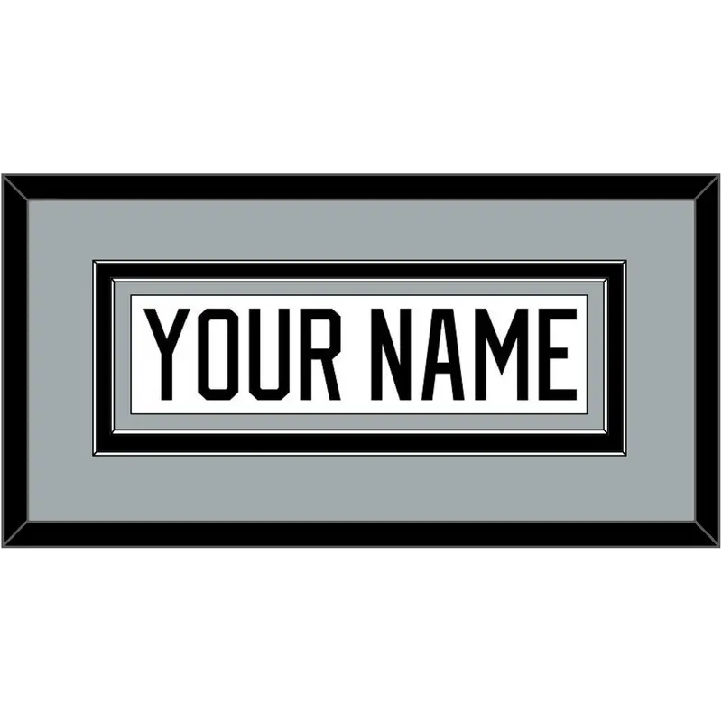 Los Angeles Nameplate - Road White - Double Mat 3