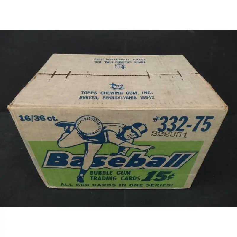 1975 Topps Mini Baseball Unopened Wax Case (16 Box) (Sealed)