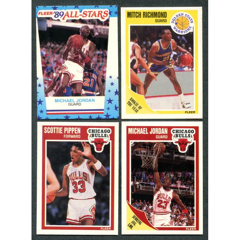 1989/90 Fleer Basketball Complete Set (w/ stickers) NM NM/MT (168/11) (24-353)