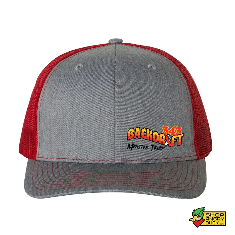 Backdraft Black Monster Truck Snapback Hat