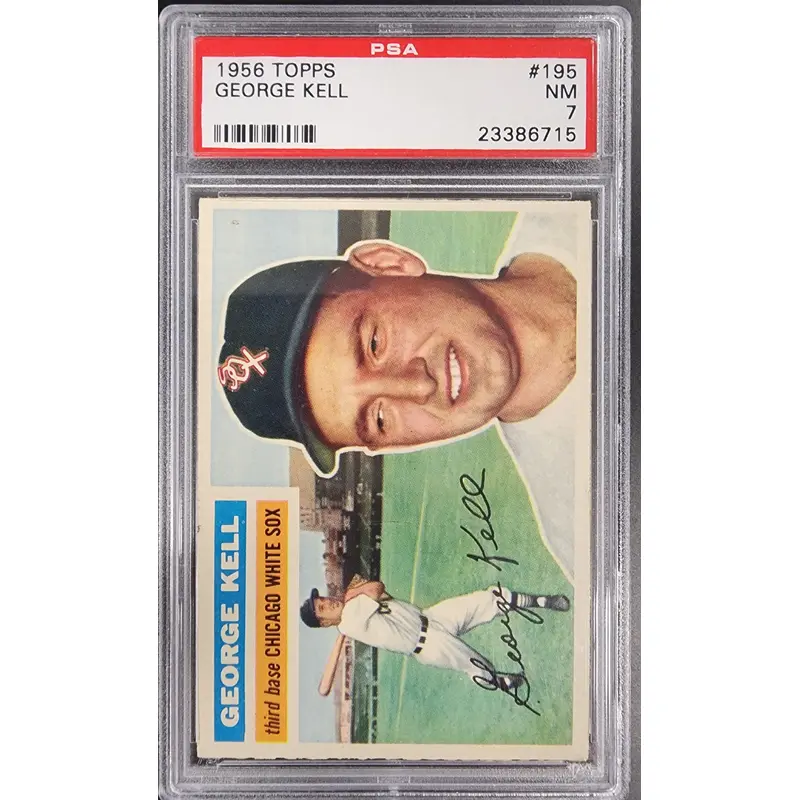 George Kell 1956 Topps #195 PSA 7 Near Mint
