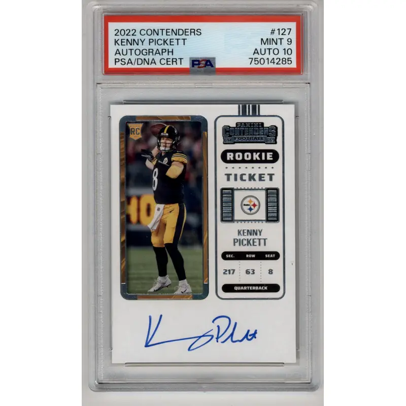 Kenny Pickett 2022 Contenders Auto #127 PSA 9 Mint Auto 10 4285