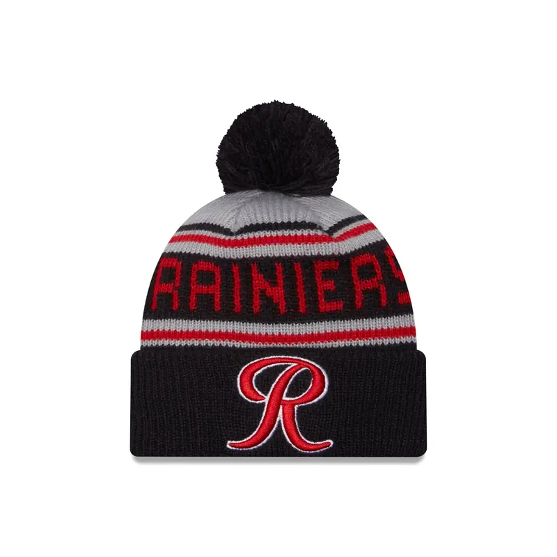 Tacoma Rainiers New Era Kids Navy Pom Knit