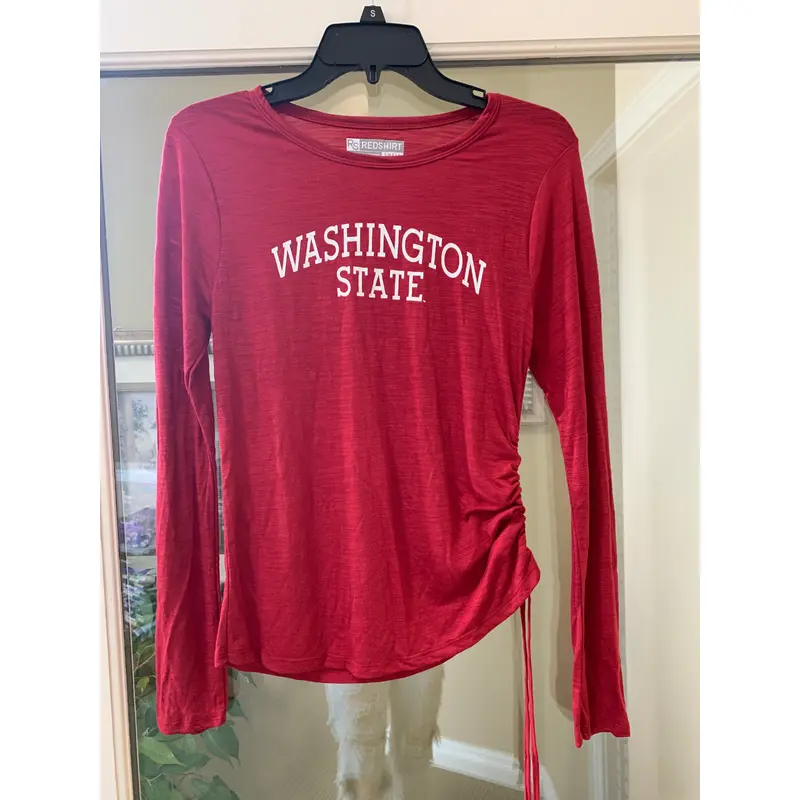 Womens Washington State Cinch Side Tee