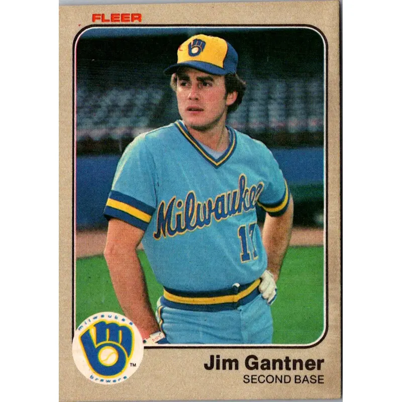 1983 Fleer Jim Gantner #34