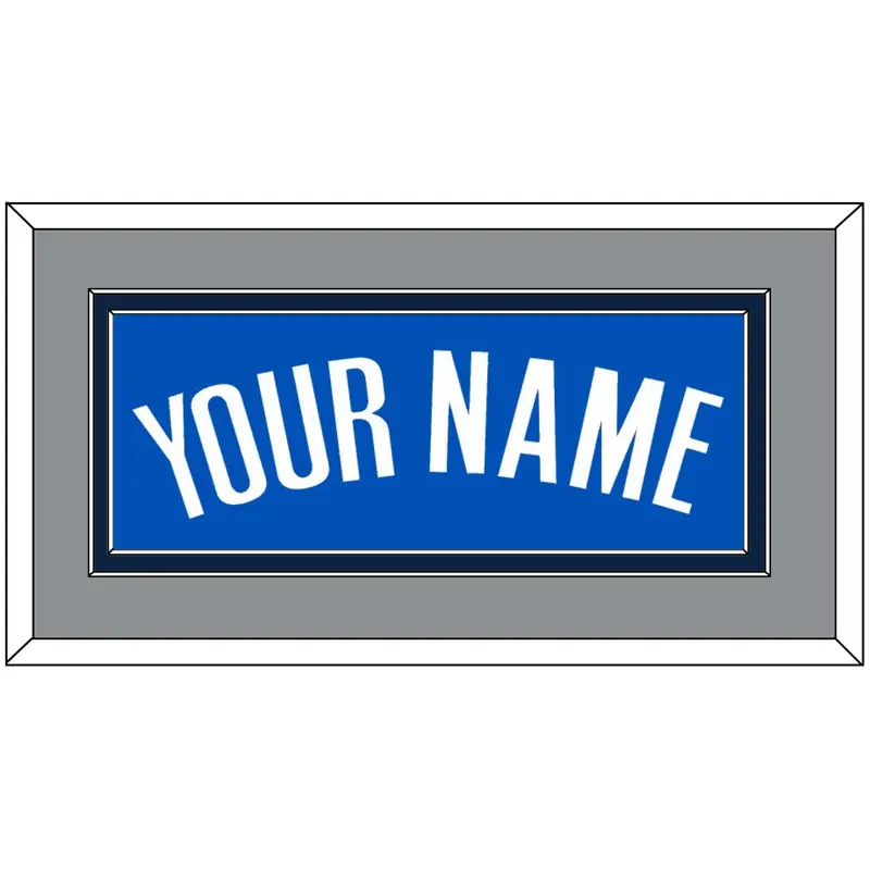 Dallas Name - Blue Icon - Double Mat 3