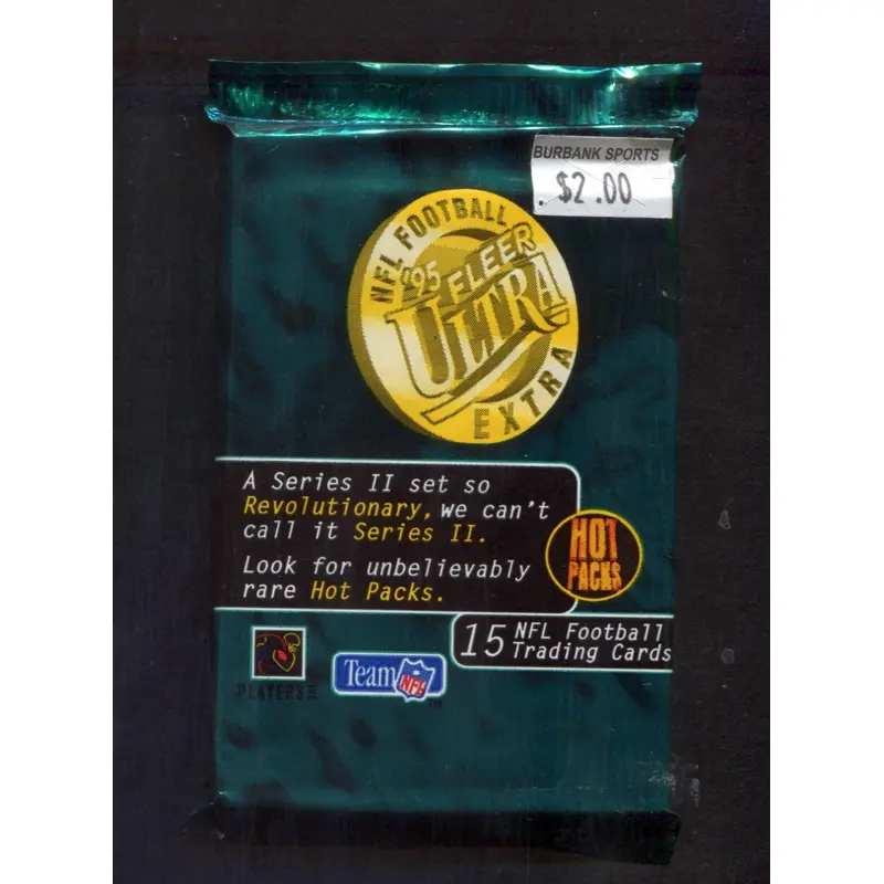 1995 Fleer Ultra Football Unopened Series 2 Pack (Retail) (Pre-Priced) (PS) (15)