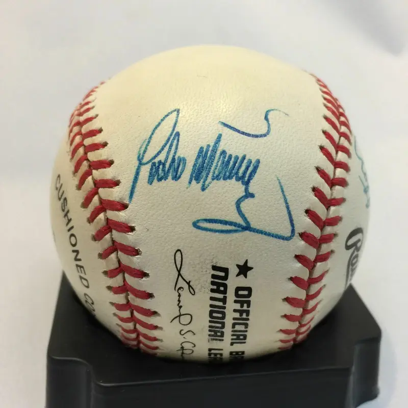 Pedro Martinez Bob Gibson Warren Spahn Cy Young Winners Signed Baseball JSA COA