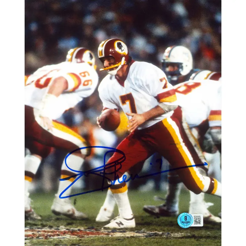 Commanders Joe Theismann Authentic Signed 8x10 Horizontal Photo BAS #BQ96489
