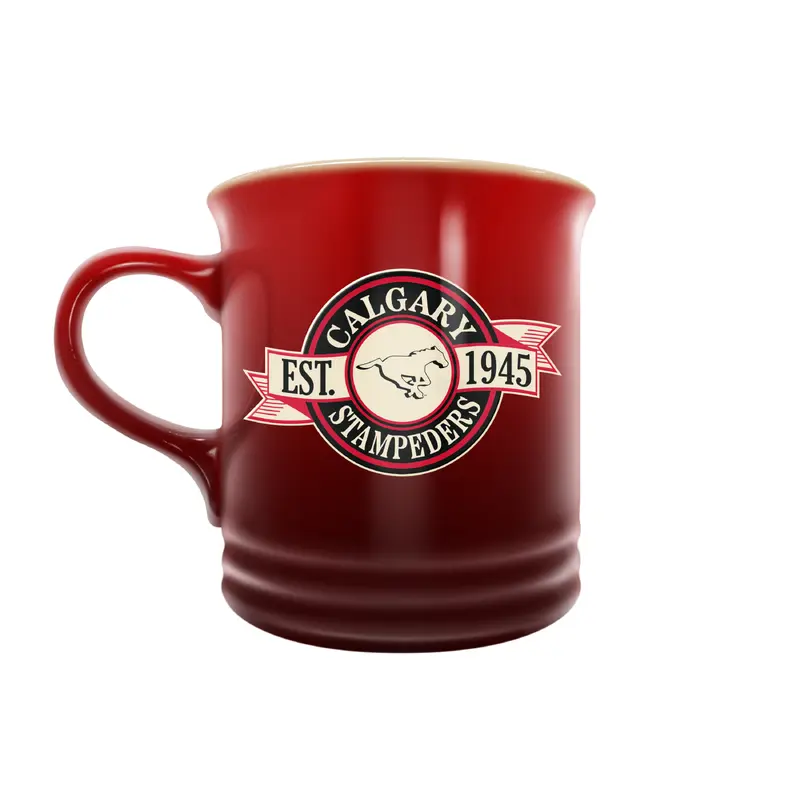 CFL Calgary Stampeders 14 oz Stoneware Mug Banner Design