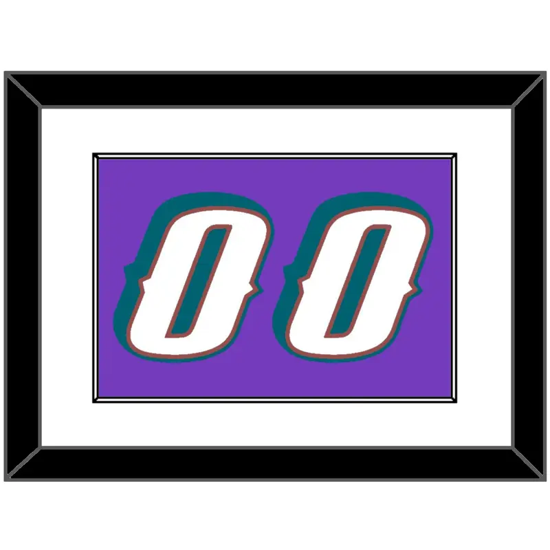 Utah Number - Road Purple (1996-2004) - Single Mat 1