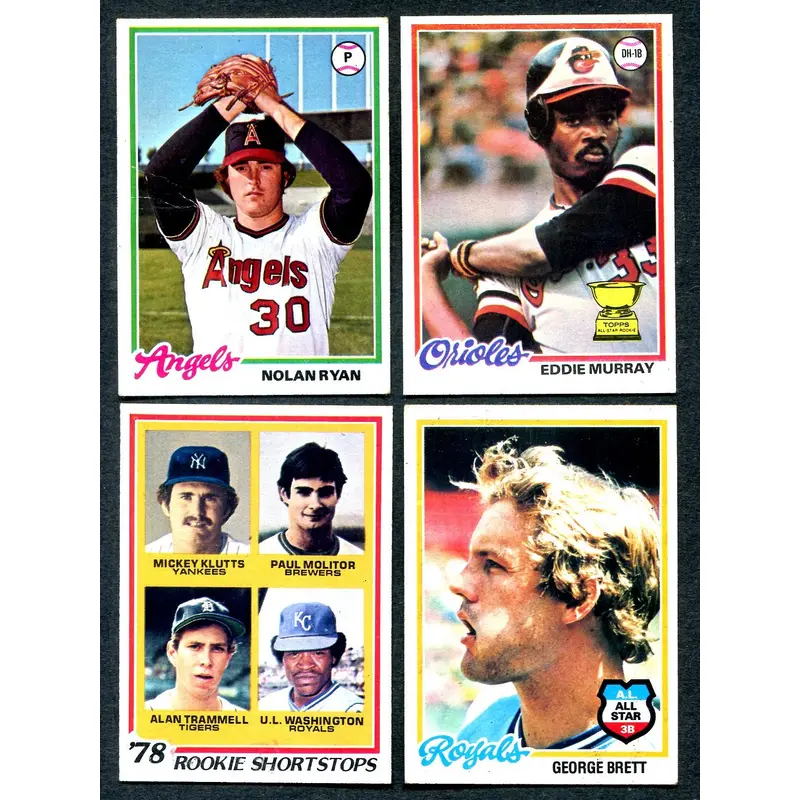 1978 Topps Baseball Complete Set EX (726) (24-512)