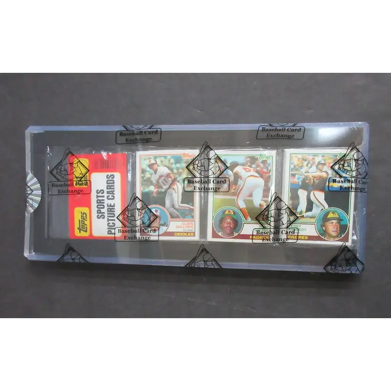 1983 Topps Baseball Unopened Rack Pack (BBCE) (Gwynn Top)