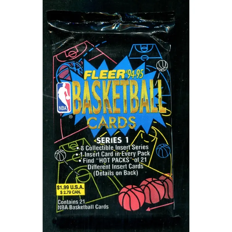 1994/95 Fleer Basketball Unopened Series 1 Jumbo Pack