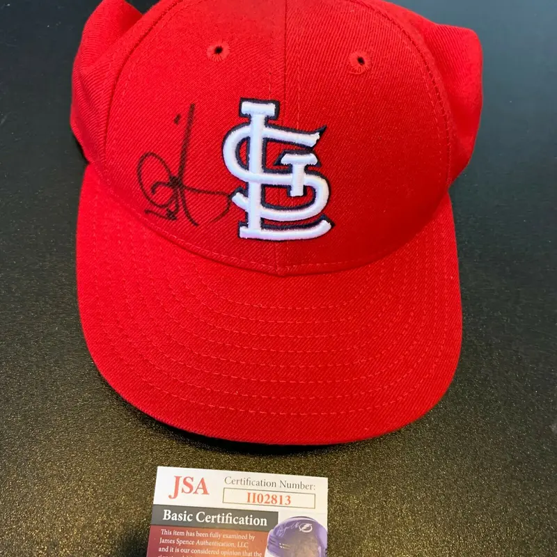 Mark Mcgwire Signed St. Louis Cardinals Game Model Baseball Hat Cap With JSA COA