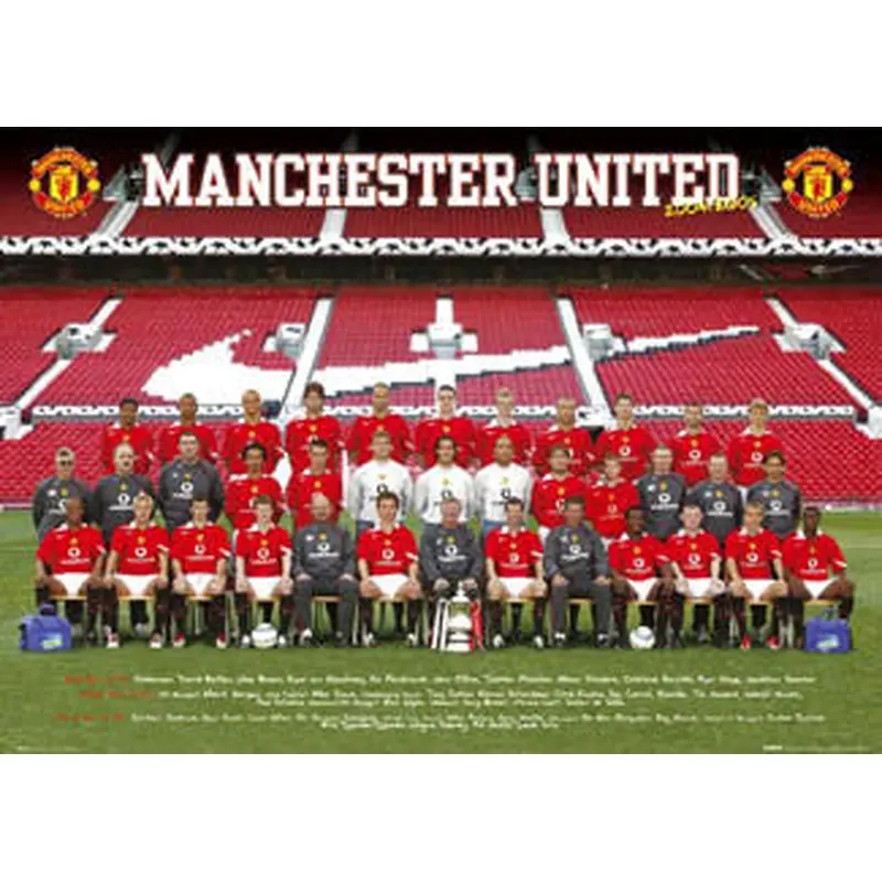 Manchester United Official Team Poster 2004/05 - GB Posters