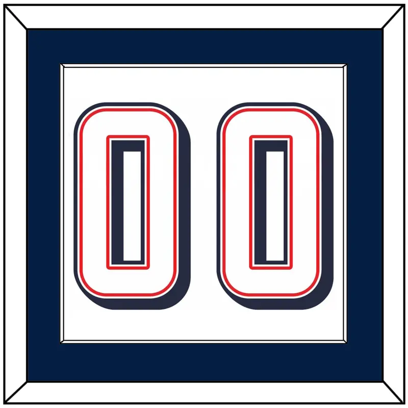 United States Mens Basketball Number - 2024 Olympics Home White - Single Mat 1