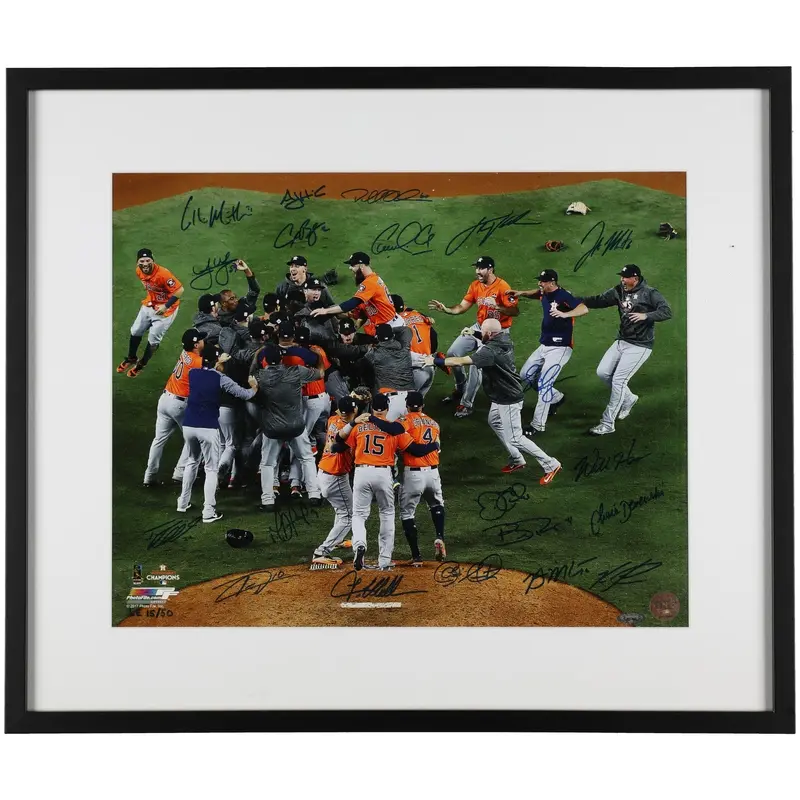 2017 Houston Astros World Series Champs Team Signed 16x20 Photo Tristar COA