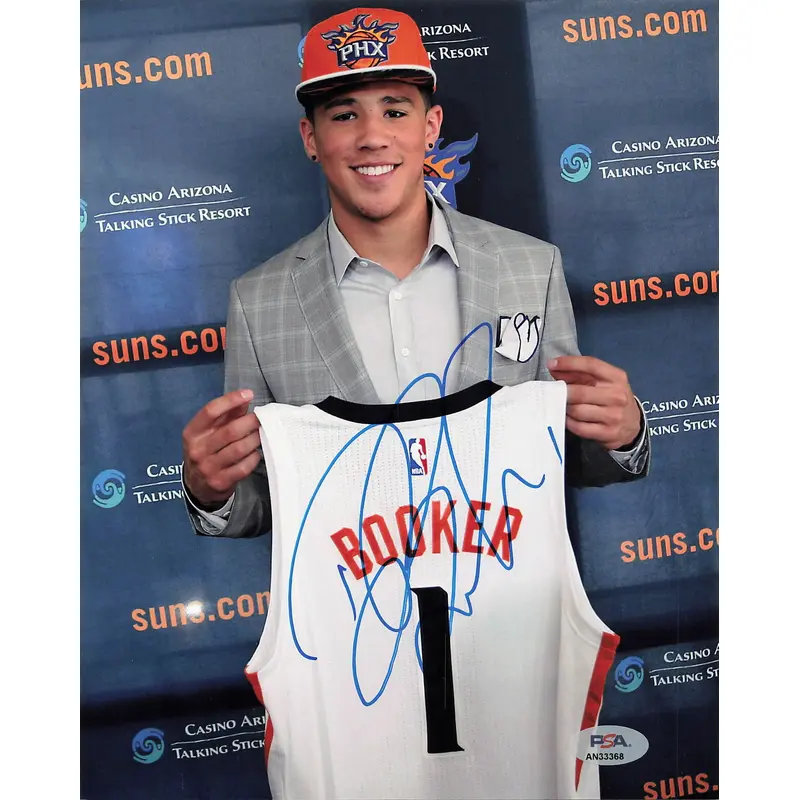 Devin Booker signed 8x10 photo PSA/DNA Phoenix Suns Autographed