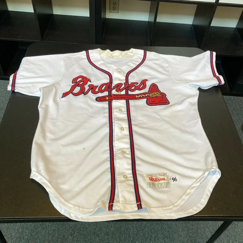 Bobby Cox 1996 Atlanta Braves Game Used Jersey With Dave Miedema COA