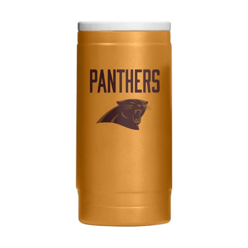 Carolina Panthers  Huddle Powder Coat Slim Can Coolie