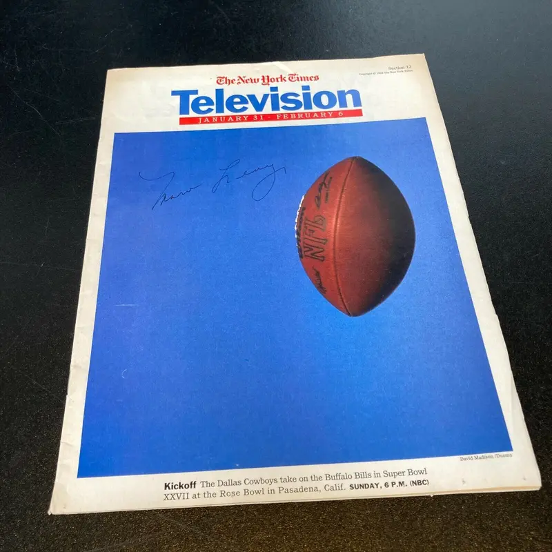 Marv Levy Signed Autographed Sports Magazine
