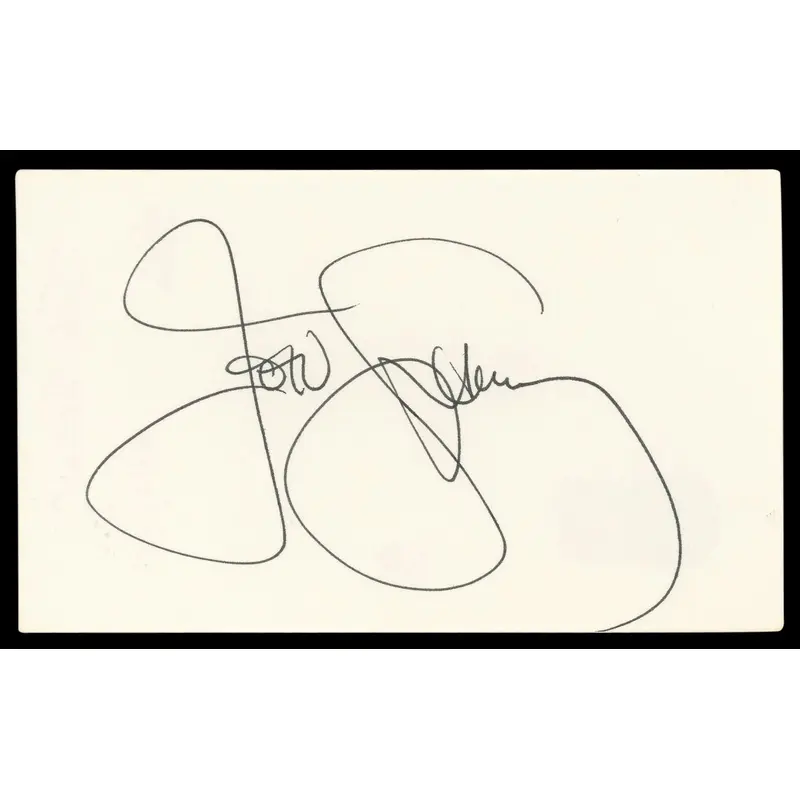 John Stamos Full House Authentic Signed 3x5 Index Card Autographed BAS #BL98524