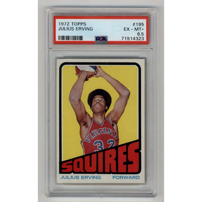 Julius Erving 1972-73 Topps #195 PSA 6.5 Excellent-Mint+ 4323
