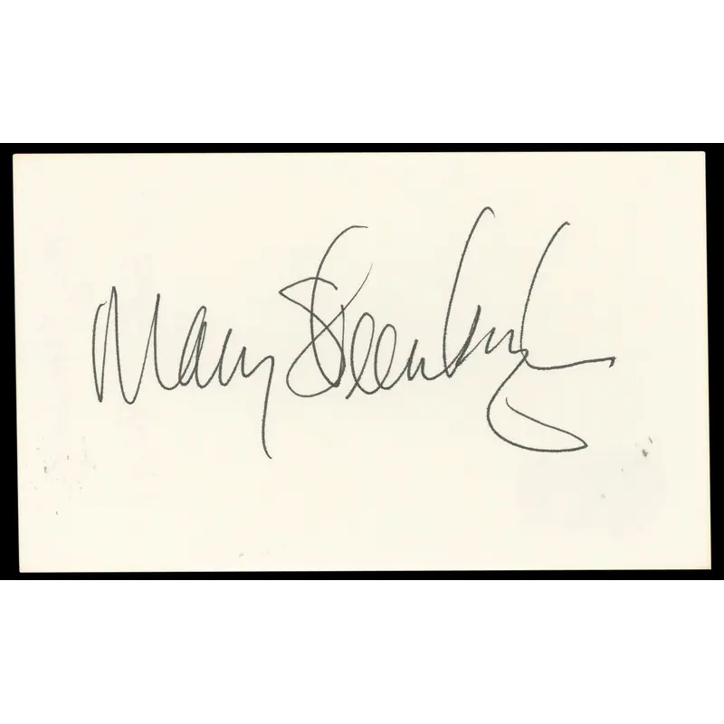 Mary Steenburgen Elf Authentic Signed 3x5 Index Card Autographed BAS #BN33275