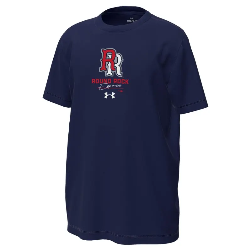 Round Rock Express Under Armour Youth Navy RR Tech Tee