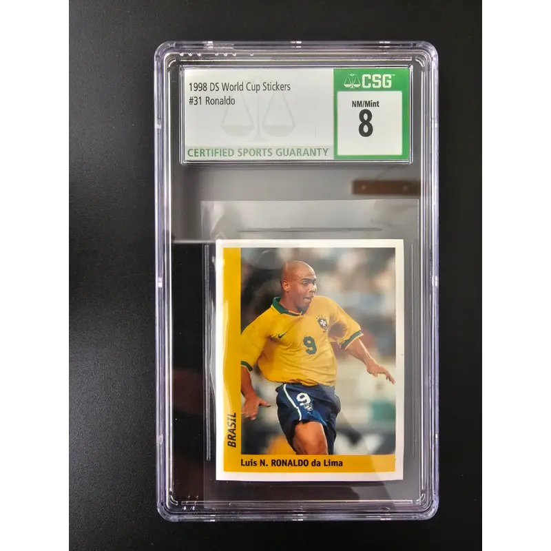 1998 DS Card Collections World Cup France Album Stickers - Ronaldo #31 CSG 8