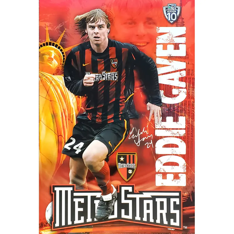 Eddie Gaven "Superstar" New York MetroStars MLS Soccer Poster - S.E. 2005