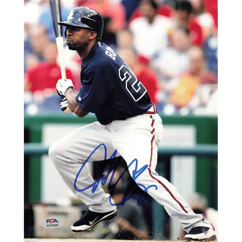 Michael Bourn signed 8x10 photo PSA/DNA Braves Autographed