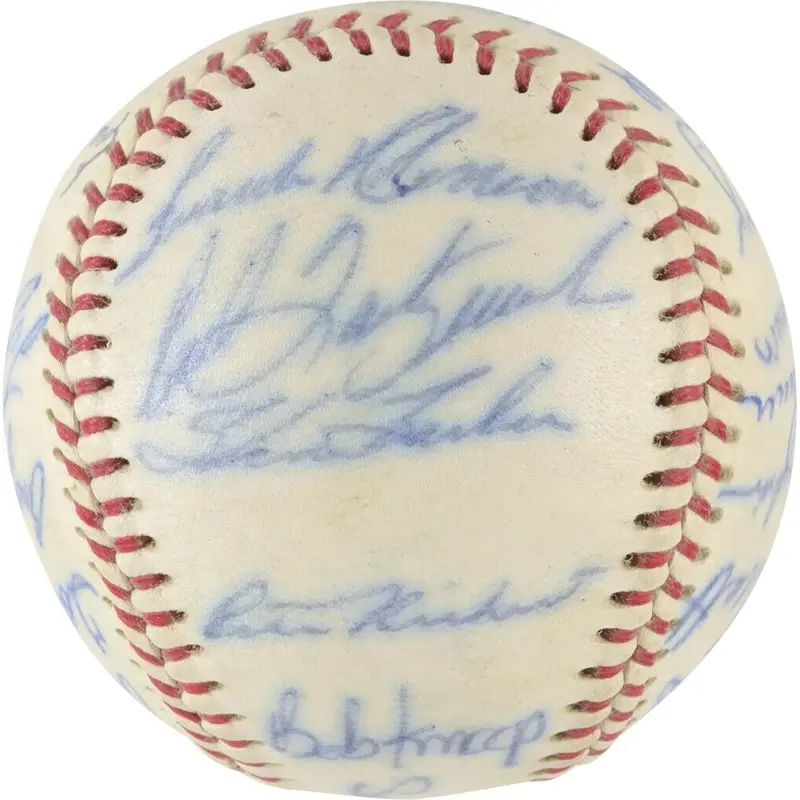 1966 All Star Game American League Team Signed Baseball Elston Howard