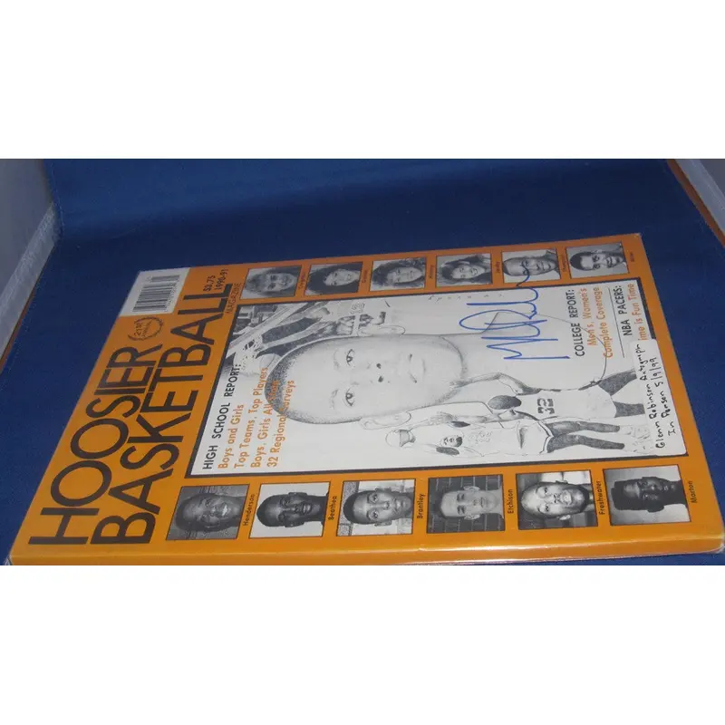 1990-91 HOOSIER BASKETBALL MAGAZINE, GLEN ROBINSON AUTOGRAPH