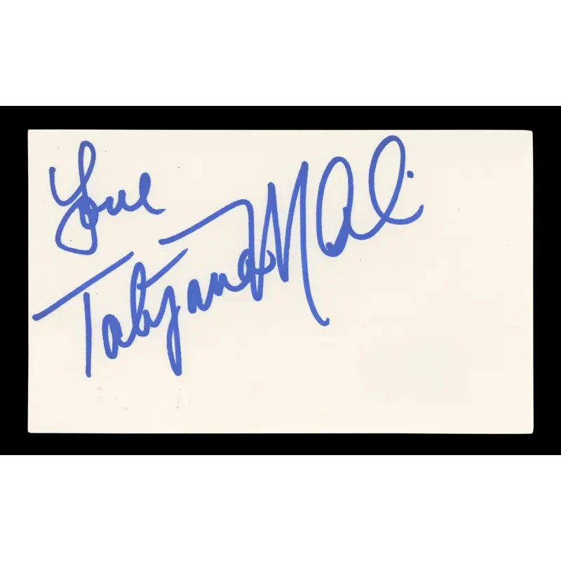 Tatyana Ali Fresh Prince of Bel-Air "Love" Signed 3x5 Index Card BAS #BL96472