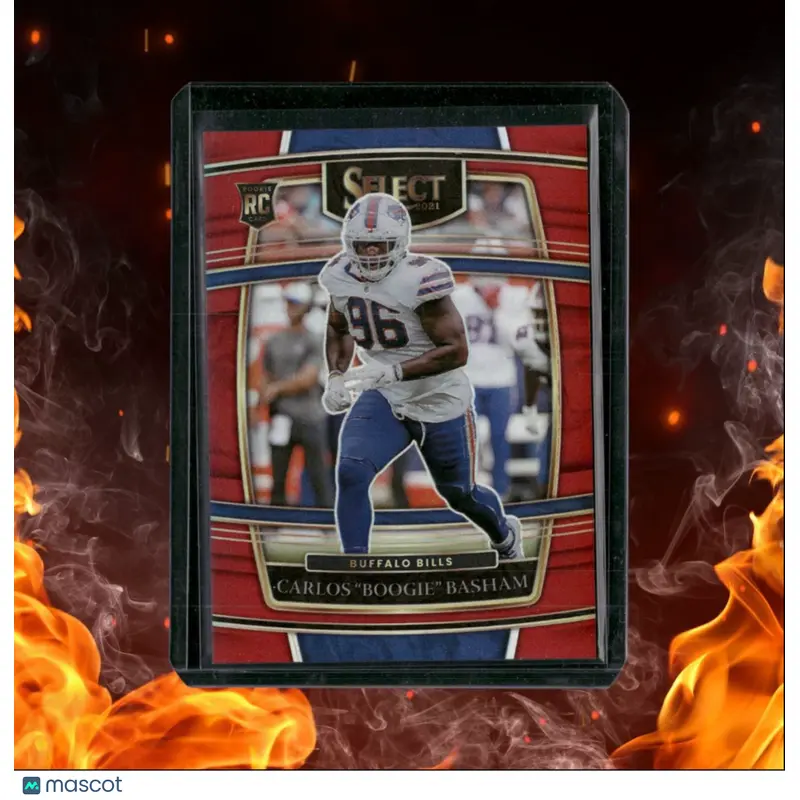2021 Panini Select Carlos "Boogie" Basham Red Prizm Rookie 70/99 #92