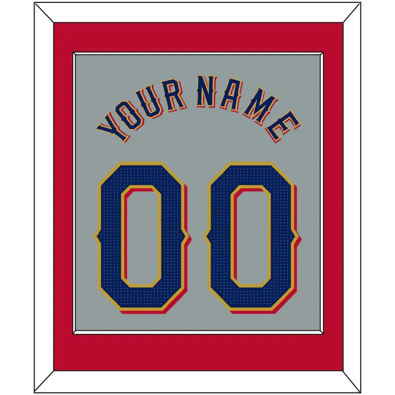 Texas Name & Number - Road Gray - Single Mat 3