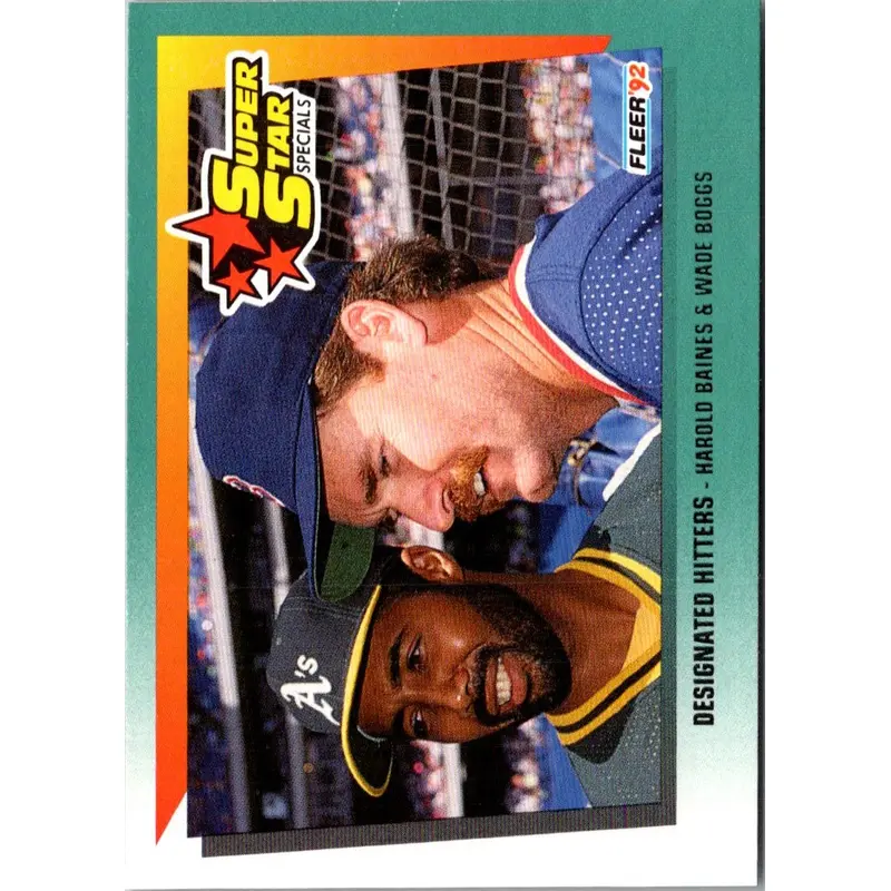 1992 Fleer Harold Baines/Wade Boggs #707