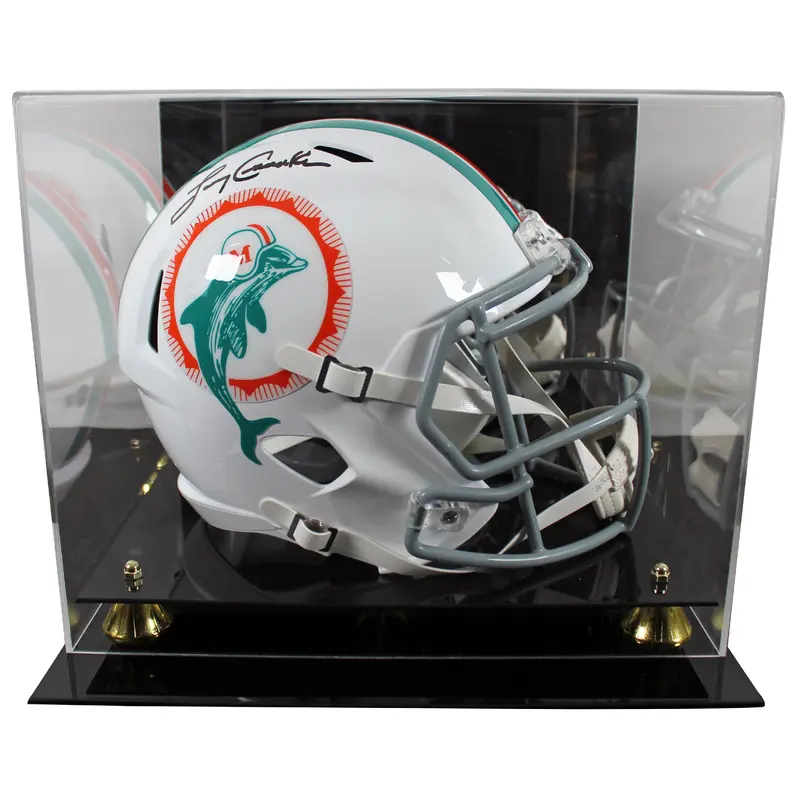 Dolphins Larry Csonka Signed 1972 TB Full Size Speed Rep Helmet W/ Case BAS W