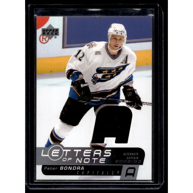 2002-03 Upper Deck - Letters of Note - Peter Bondra #LN-PB