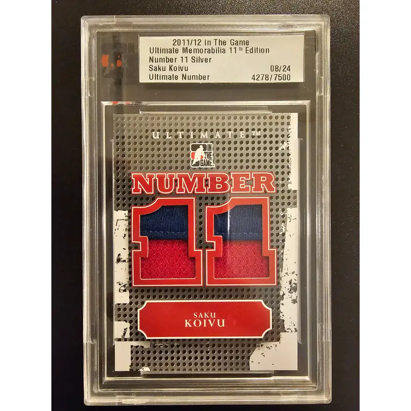 2011-12 In the Game Ultimate Memorabilia 11th edition Number 11 Silver Saku Koivu /24