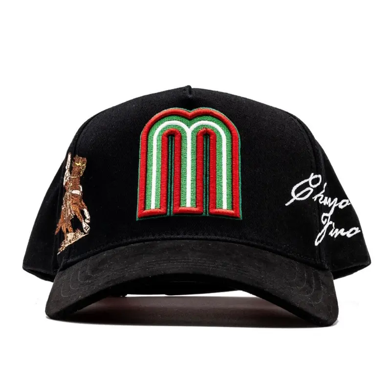 GALLO FINO BLACK SNAPBACK HAT GFMEXCHARRO BLK