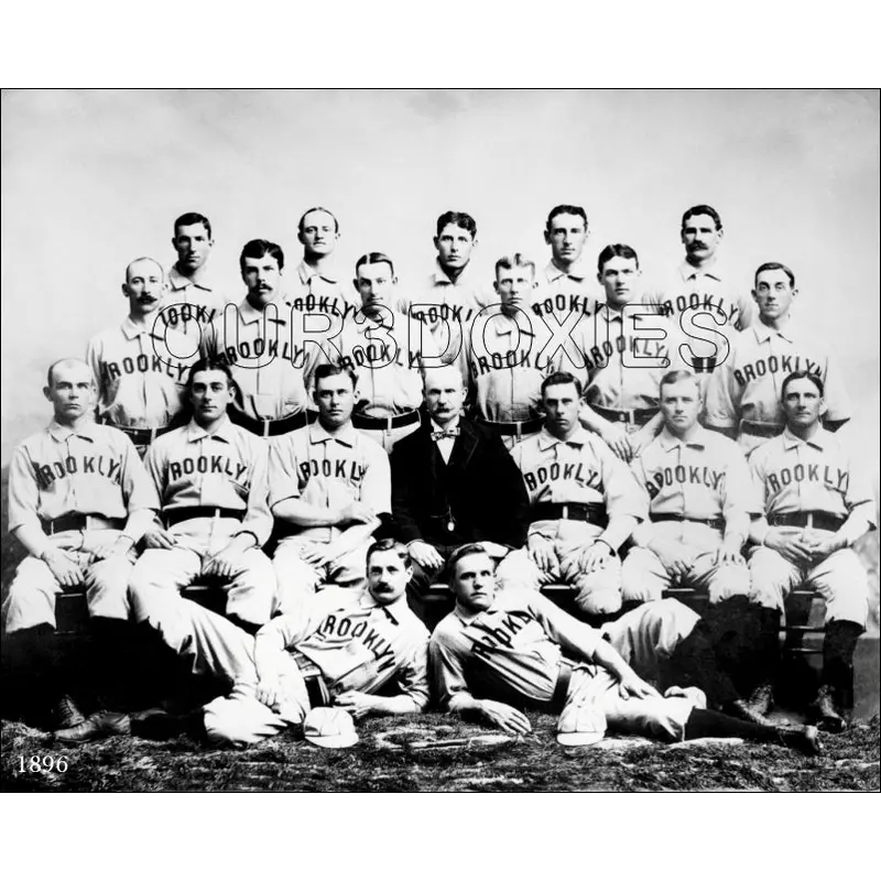 1896 Brooklyn Bridegrooms 8X10 Photo - Dodgers - 1145