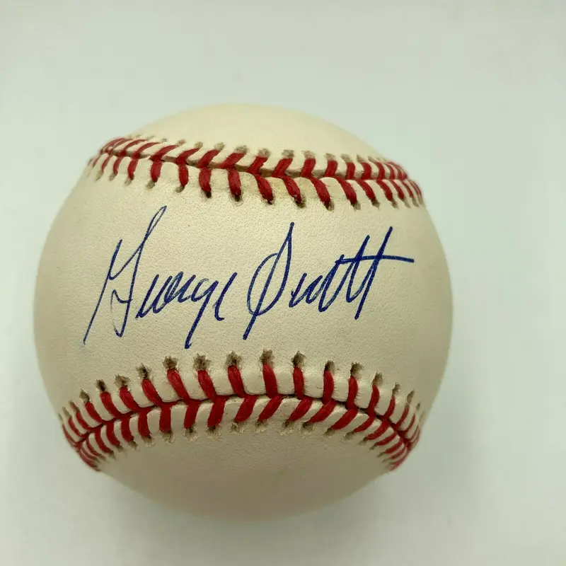 George Scott Signed Official American League Baseball