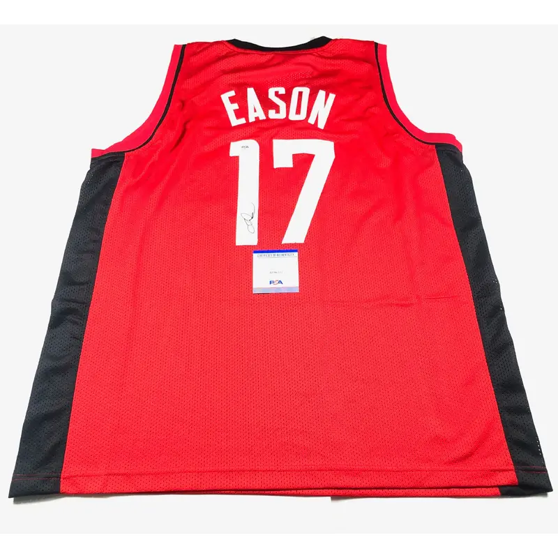TARI EASON signed jersey PSA/DNA Houston Rockets Autographed