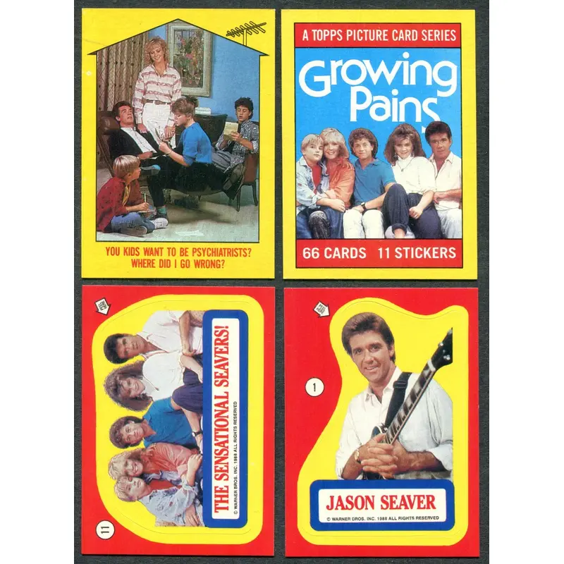 1988 Topps Growing Pains Complete Set (w/ stickers) (66/11) NM NM/MT