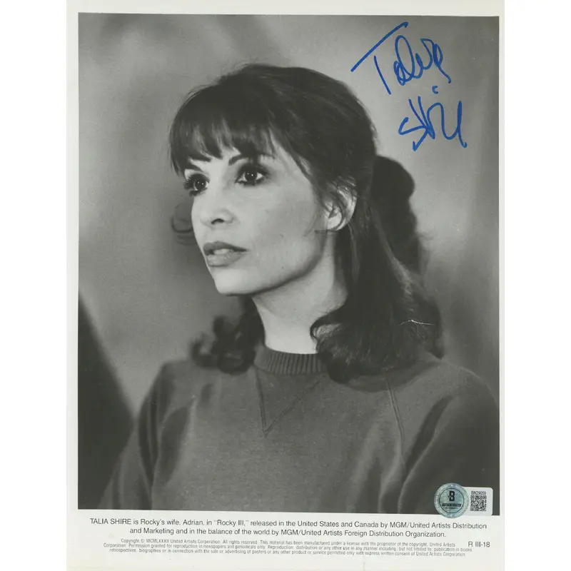Talia Shire Rocky III Authentic Signed 8x10 Photo Autographed BAS #BN29059